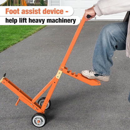 Lawn Mower Lift, 800 Lbs Weight Capacity, Stable Mower Lift Jack for Zero Turn Lawn Mower, Riding Lawn Mower and More, Orange